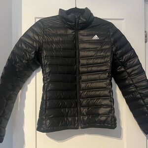 Adidas Black Puffer Coat Size Medium